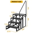 thumbnail image 2 of 2 Step RV Stairs, RV Steps with Handrail & Anti-Slip Panel - 660lb Capacity Portable Alloy Steel Ladder for Easy Access to RVs, Hot Tubs, and Travel Trailers, 2 of 9