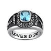 Freestyle, Women's Classic Sterling Silver Stone Class Ring, High School or College Graduation
