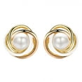 thumbnail image 3 of Yoursfs Faux White Pearl Earrings Clip on Women Cubic Zirconia Gold Plated Earrings Wedding Bridal Jewelry, 3 of 7