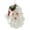SIDEWAYS, variant on Holiday Ornament Santa Head. Glass Claus Christmas Holly