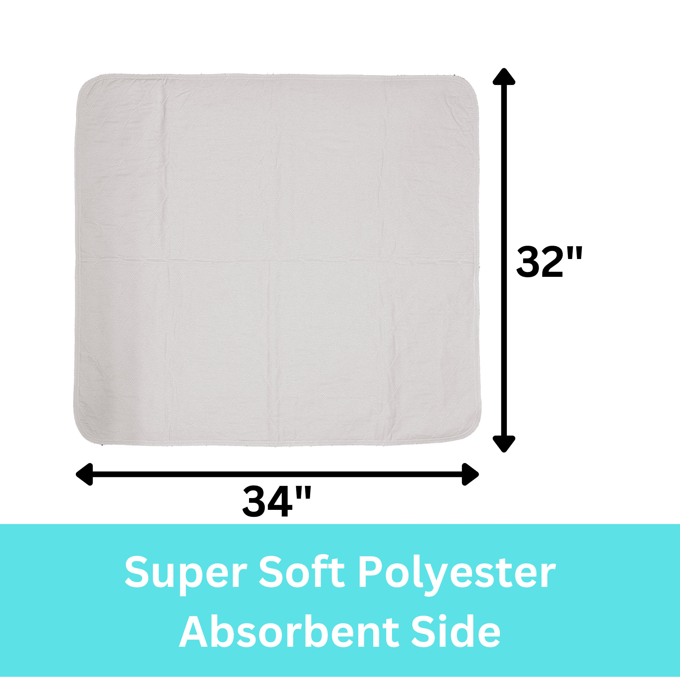 12 Pack Bed Pad Washable Incontinence Underpad - Absorbent Waterproof Urinary Protection for Seniors Children 32 x 34 Blue
