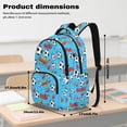 thumbnail image 4 of SCRAWLGOD Soccer Rugby Stars Print Blue School Backpack for Boys Girls Backpack for Kids Teens Elementary Middle School 17 inch Large Knapsack with Padded Strap, 4 of 4