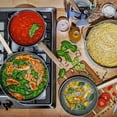 thumbnail image 5 of Beautiful 12pc Ceramic Non-Stick Cookware Set, Cornflower Blue by Drew Barrymore, 5 of 7