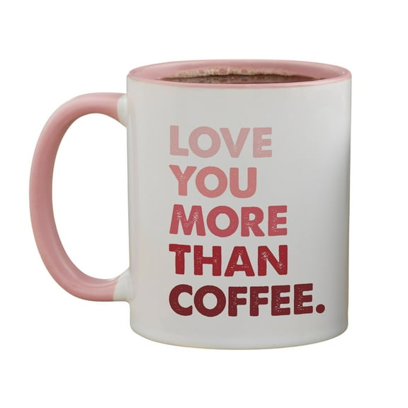 Personalization Mall Love You More Than... Pink Coffee Mug