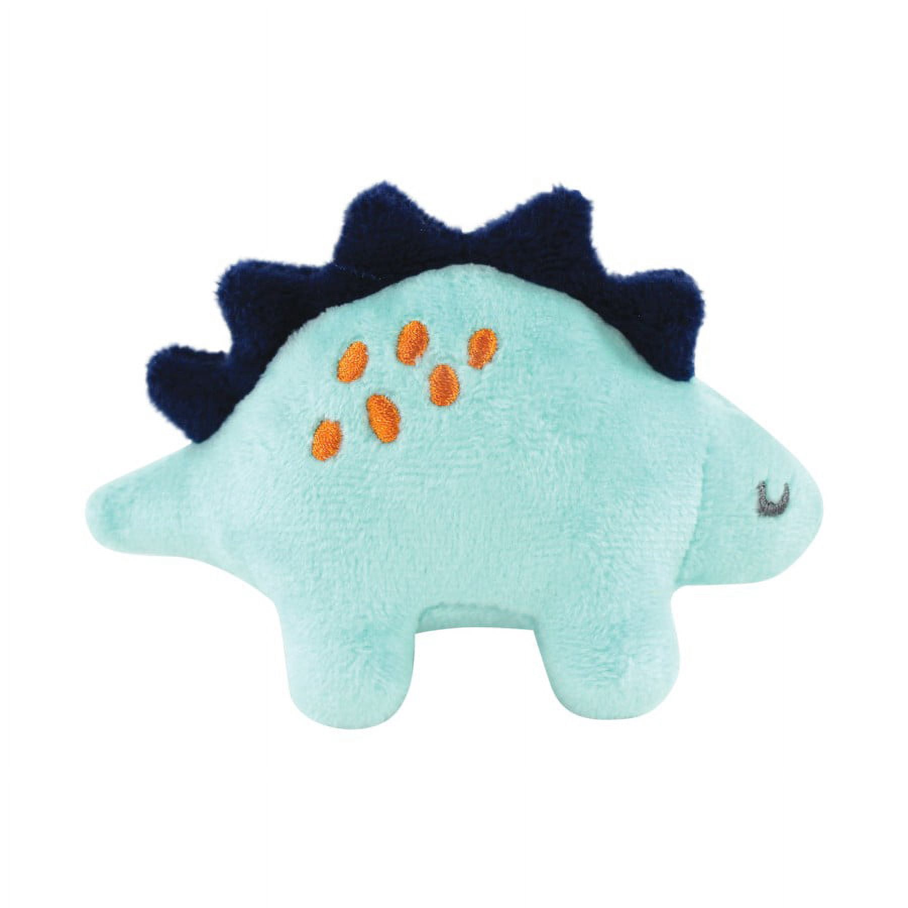 Luvable Friends Dog Squeaky Plush Dog Mini Toy Set, Dinosaurs, One Size