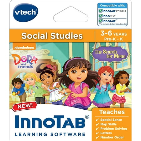 Vtech Language Laptop - InnoTab Software, Dora and Friends, In innotab dora and friends the search for mono by vtech dora and her friends meet a little boy who has lost his toy monkey mono on.., By VTech