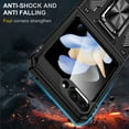 thumbnail image 5 of For Samsung Galaxy Z Flip 5 Case with Hinge Protection and 360°Rotate Ring Magnetic Kickstand, [Military Grade anti-Drop],Hard Back & Soft Edge Slim Protective Case for Galaxy Z Flip 5,Black, 5 of 9