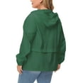 thumbnail image 5 of Avoogue Women Plus Size Waterproof Rain Jacket Raincoat Packable Outdoor Hooded Windbreaker, 5 of 7