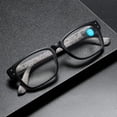 thumbnail image 5 of 2 Pairs of Blue Light Blocking Reading Glasses 4.00 for Women and Men, HD Comfortable Spring Hinge Presbyopic Glasses, Gray Wood Grain Rectangle Readers +4.00, 5 of 6