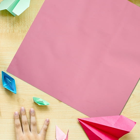 GOOHOCHY  10 Sheets Color Paper for Crafts Arts DIY Supplies Sponges Crafting Papers Child Pink