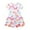 White-05, variant on Ugoldhm Girls' Cotton Butterfly Print Beach Sundress Short Sleeve, Crew Neck, Casual Fit for 3-8 Years