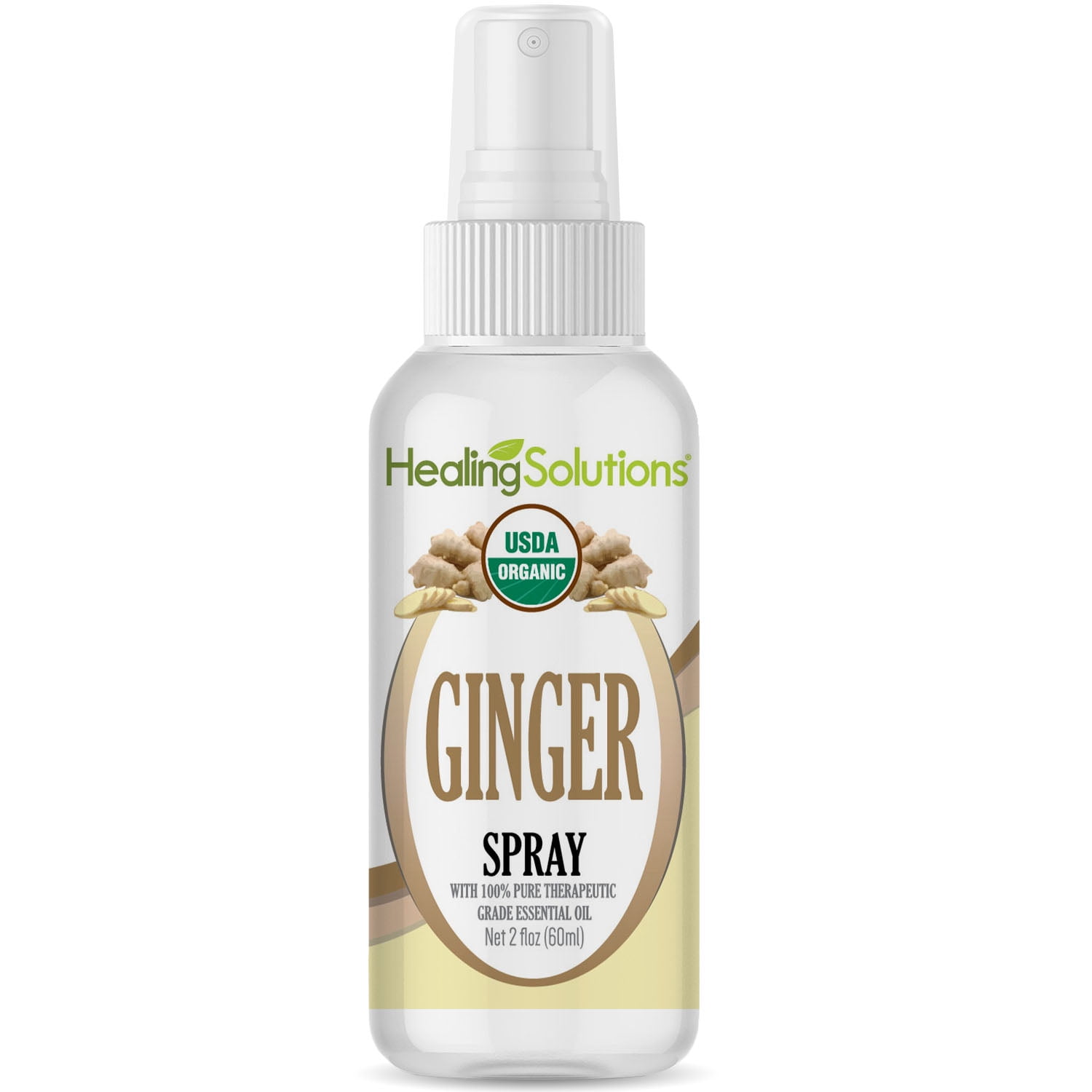 Organic Ginger Spray Water infused with Ginger Essential Oil