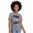 thumbnail image 4 of Retro Chill Out Food Pun Popsicle Crewneck T Shirts Boy Girl Teen Brisco Brands XS, 4 of 6