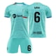 thumbnail image 1 of 23/24 FC Barcelona Two Away Kids Football Shirt Set, 1 of 2