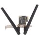 thumbnail image 2 of Tarjeta inalámbrica de banda dual 802.11a/b/g/n/ac/ax Adaptador de red Gigabit PCIE Accesorios para computadora de escritorio, 2 of 10