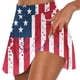 thumbnail image 1 of Faldas de Verano para Mujeres Falda de Tenis Atlético Plisado Estampado Hoja Elástico Pantalones Cortos de Yoga con Forro, 1 of 5