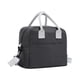 thumbnail image 1 of Injueey Bolsa de almuerzo portátil, bolsa enfriadora aislada para comidas en marcha, contenedor de comida térmico de lona conveniente Organizadores de utensilios de cocina negro, 1 of 6