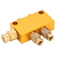 thumbnail image 3 of Oil Distributor TKType Adjustable Brass Lube Piston Separator Divider Valve Lubrication System(1 in 2 out ), 3 of 9