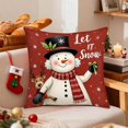 thumbnail image 1 of CaiYueKe Christmas Pillow Covers Holiday Decorations Festive Throw Pillowcases Sofa Couch Home Decor Seasonal Christmas Decor Living Room Bedroom Decorations 18x18 inch, 1 of 7