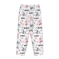 thumbnail image 5 of Xecao Cute Magic Bunny Women's Straight Lounge Pajama Pants: The Epitome of Relaxed Sleepwear, 5 of 9