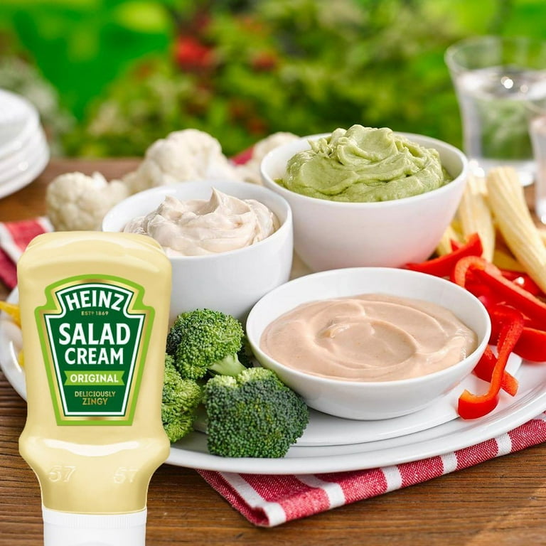 Heinz Salad Cream, 14.9 oz, Creamy Salad Dressing, Condiments for