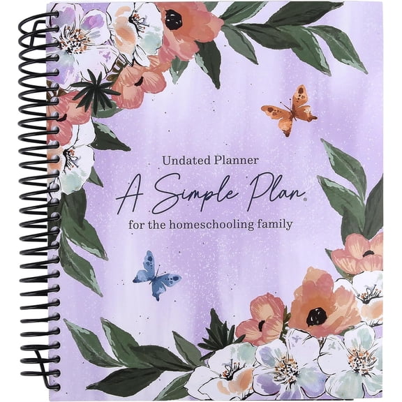 A Simple Plan Undated Bouquet Homeschool Parent Planner