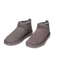 thumbnail image 2 of Botas de nieve de otoño e invierno para mujer, de una pieza, con forro polar, cortas, de piel de oveja, gruesas, cálidas, de caña baja, de algodón, zapatos de mujer, 2 of 6
