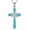 Green Turquoise, variant on Infinity Cross Necklace S925 Sterling Silver Turquoise/Wooden/Opal/Abalone Cross Pendant Necklaces Christian Jewelry Gifts For Women