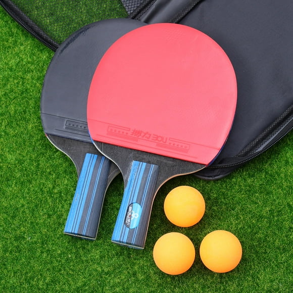 GOOHOCHY 2 Pcs Table Tennis Racket Set for table tennis bats with for -pong Games