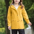 thumbnail image 2 of UYYX Jackets For Girls Toddler Girl Coats Boys Girls Hooded Jackets Cotton Blend Rain Jackets 7-8 Years, 2 of 6
