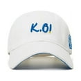 thumbnail image 2 of Uncia Active Unisex Baseball Cap Athletic Adjustable Cotton Dad Hat for Men and Women Wave-shaped Brim and Embroidery K.O, 2 of 2