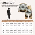 thumbnail image 4 of Sikiie Magnetic Old Compass On World Map Pajamas for Women Set, Womens Pajama Sets, Lounge Sets for Women, 2pjs for Women-XX-Large, 4 of 7