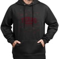 thumbnail image 3 of Sudadera con capucha y estampado floral retro texano, algodón suave y agradable para la piel, unisex, informal, 3 of 5