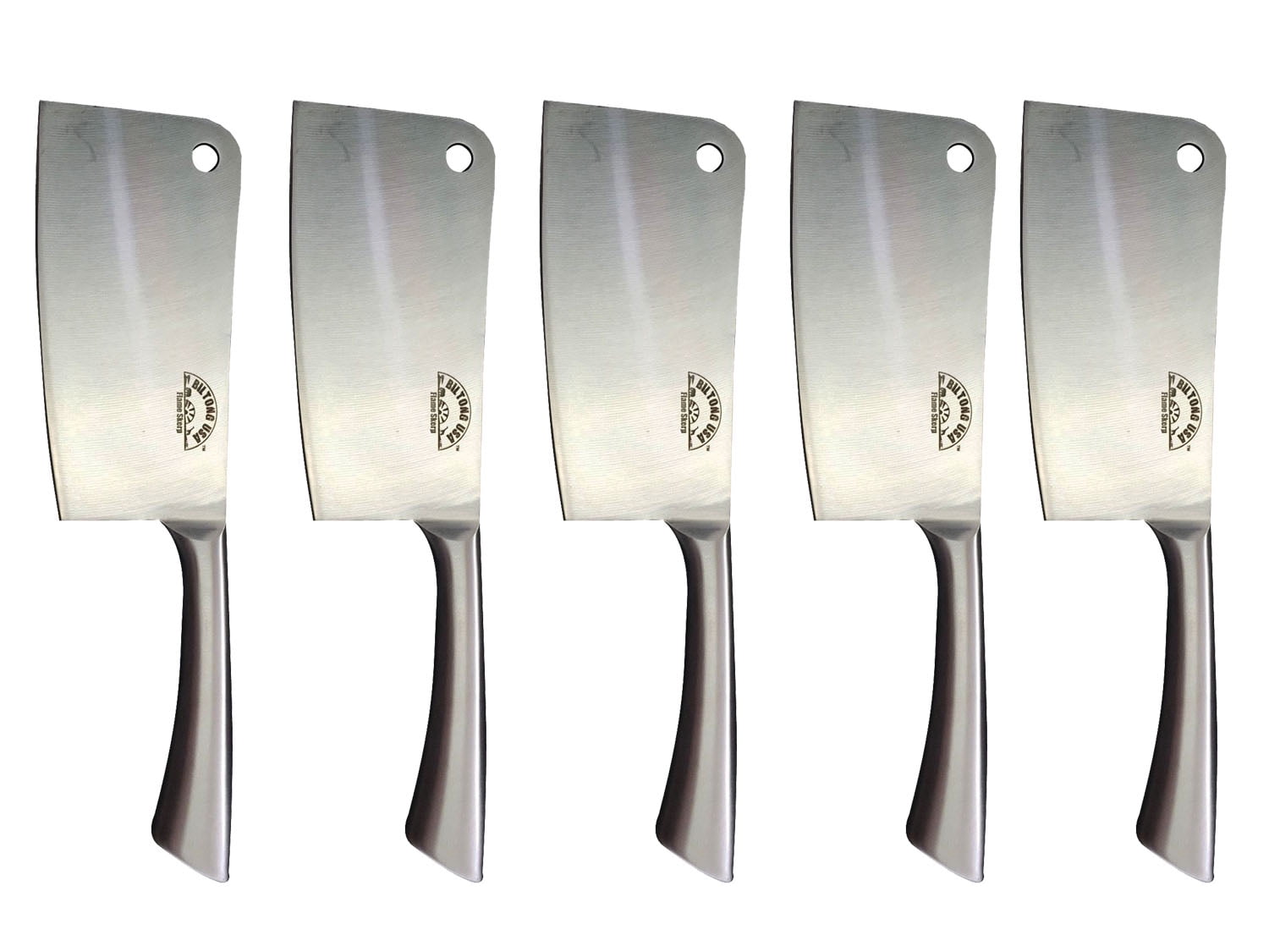 Chef Butcher Kitchen,6 inch,Stainless Steel, Cleaver, 5 Pack by