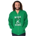 thumbnail image 3 of Baseball Athlete Work From Homebase Zip Hoodie Sweatshirt Men Brisco Brands 4X, 3 of 6