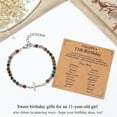 thumbnail image 3 of Faty-T Gifts for Women To My Daughter Cross Bracelet Faith Easter Catholic Religious Christian Jewelry, Meaningful Baptism Communion Natural Beads Bracelets, 3 of 96