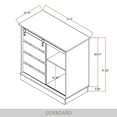 thumbnail image 7 of Castle Place Farmhouse Sideboard Buffet Cabinet, Light Oak, 7 of 7