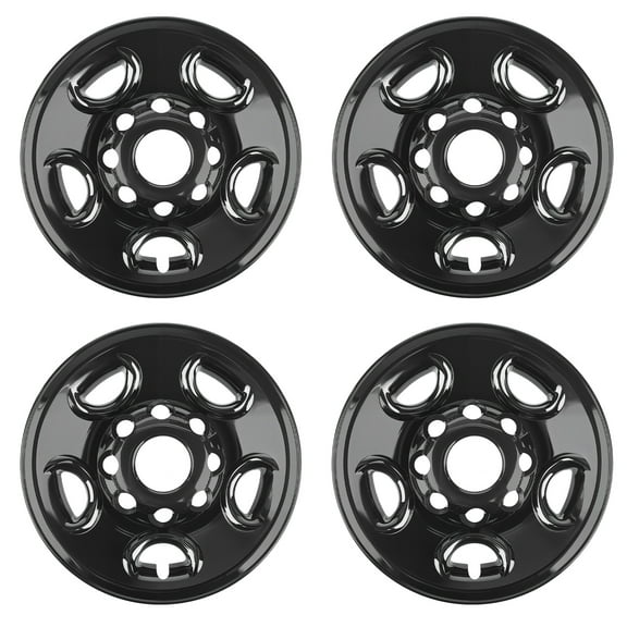 16'' Glossy Black Wheel skins for Chevy Express /GMC Savana 1500 2500 3500 4500; Wheel Covers; 4Pcs; 16 inch ; 4 Pack/Set
