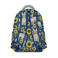 thumbnail image 3 of French Bulldog Sunflowers Floral Backpack for School,Cute School Bag,Schoolbag with Adjustable Shoulder Straps & Padded Back,15.3"x11"x7.1".﻿, 3 of 6