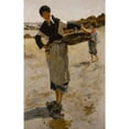 thumbnail image 3 of John Singer Sargent 13x18 Black Modern Framed Museum Art Print Titled - Breton Woman with a Basket, Sketch for ‘Oyster Gatherers of Cancale’ (1877), 3 of 5