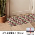 thumbnail image 3 of Red and Green Christmas Striped Pattern Door Rugs,Washable Non Slip Door Mats Indoor,Decorative Door Mats,Entry Mat Indoor for Entrance,Bedroom,Kitchen,Bathroom,16"x47", 3 of 6