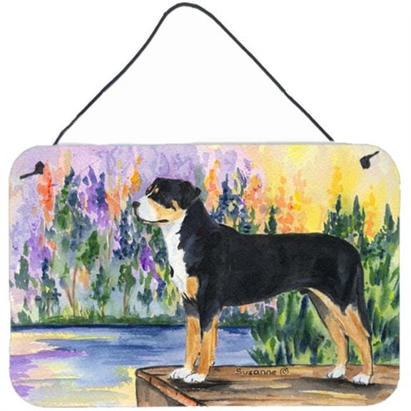 Greater Swiss Mountain Dog Indoor Aluminium Metal Wall Or Door Hanging Prints