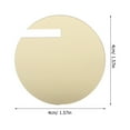 thumbnail image 2 of OULII 30Pcs Golden Acrylic Circle Party Accessories For Birthday Party And Home Parties, 2 of 8
