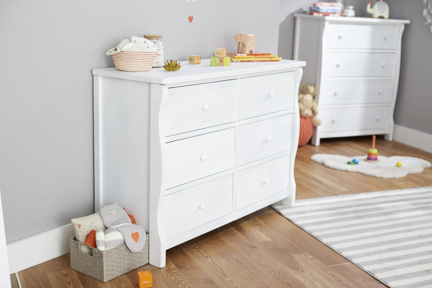 Sorelle Princeton Elite Double Dresser - White