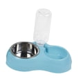 thumbnail image 4 of Cuencos para perros Y gatos jinwen juego de cuencos de acero inoxidable azul, 4 of 8