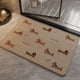 thumbnail image 1 of Alfombra de baño suave y absorbente con base antideslizante | Alfombra de lino de secado rápido para baño, cocina y entrada | 40 x 60 cm (15,75 x 23,6 pulgadas) Decoración multicolor, 1 of 6