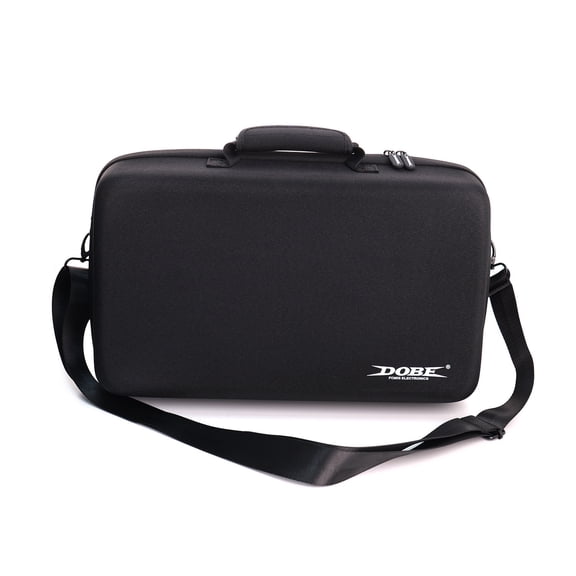 Universal PS5 Pro/PS5 Slim Hard Carrying Case - EVA Shockproof Travel Bag with Custom Compartments for Console, Controllers & Accessories, Zippered Protective Storage Case