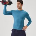 thumbnail image 6 of Qiggri Men's Lightweight Long Sleeve Workout Running T-Shirt Gym Tops Breathable Sports Baseball Undershirts, 6 of 6