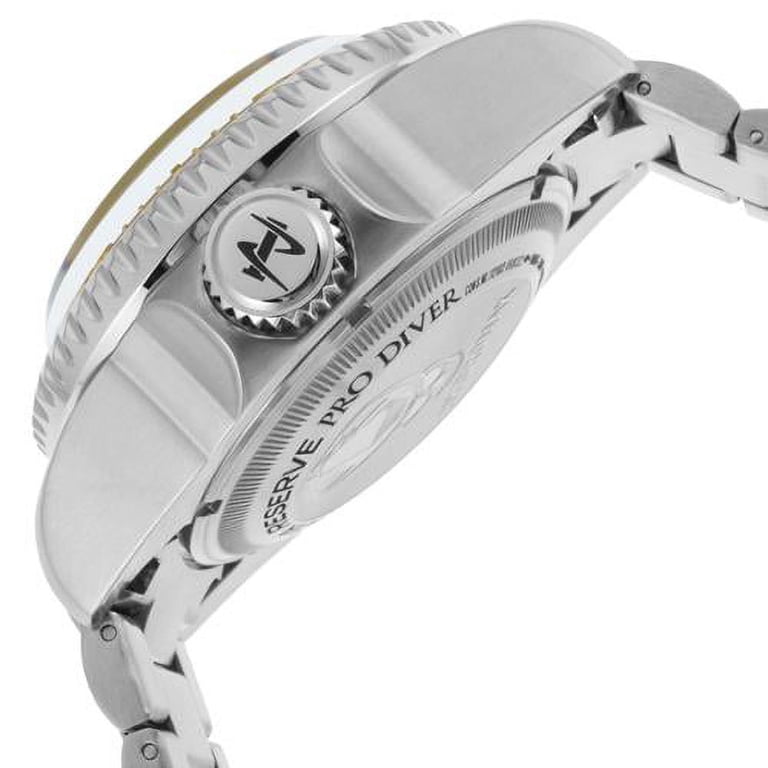 Invicta Men's Reserve Hydromax GMT Stainless Steel Black Dial Gold