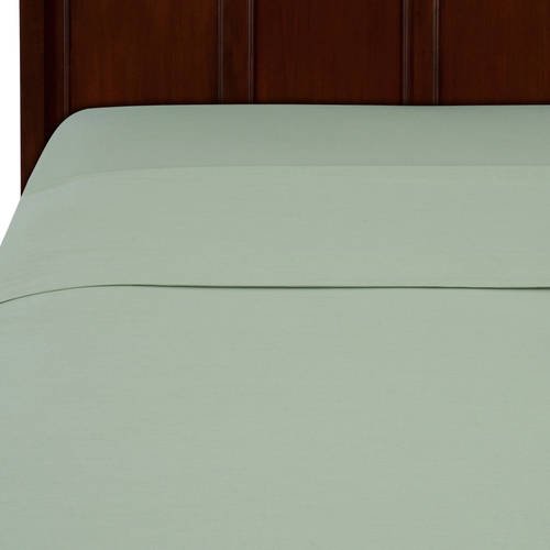 Mainstays Full 200 Thread Count Sheet Flat Sheet Green Bed Sheet Set, 1